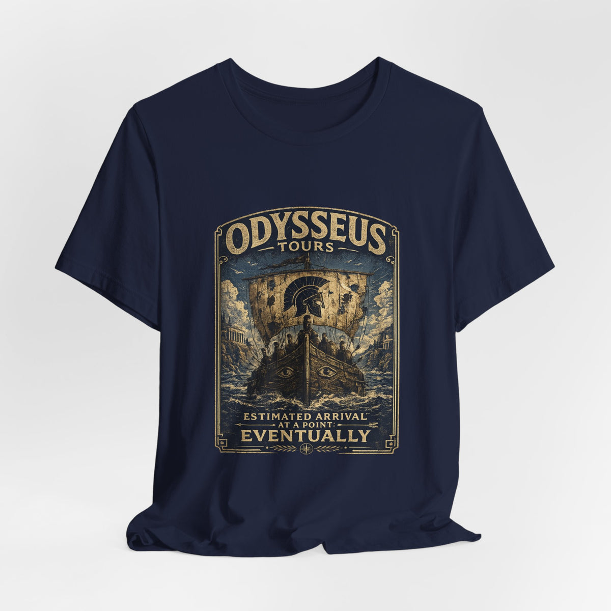 Odysseus Tours Lightweight T-Shirt — Estimated Arrival: Eventually