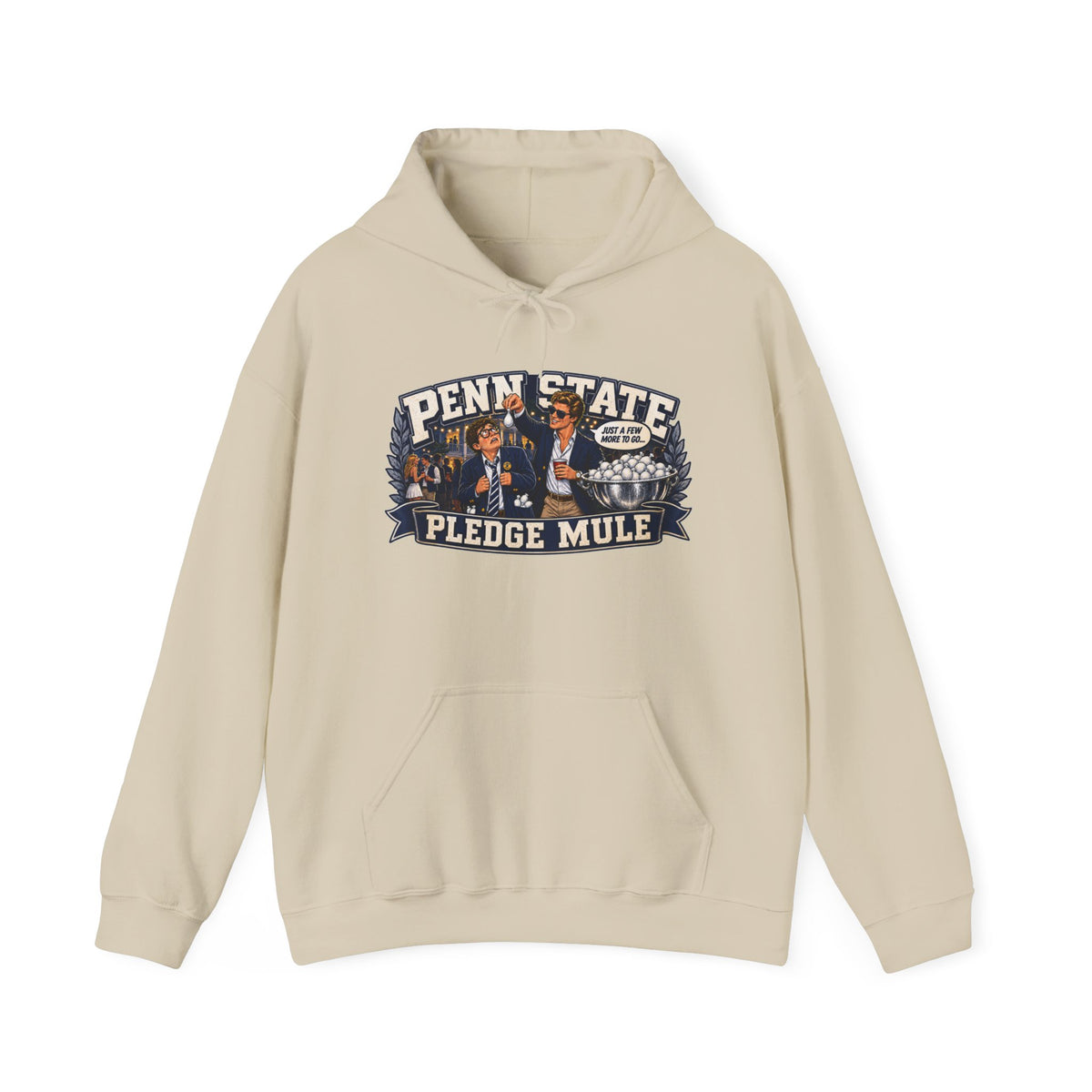 Penn State Pledge Mule Hoodie - Collegiate Vintage Crewneck for Alumni & Students