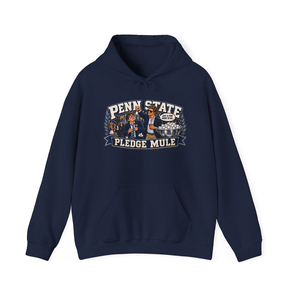 Penn State Pledge Mule Hoodie - Collegiate Vintage Crewneck for Alumni & Students