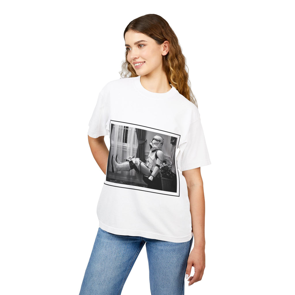 Stormpooper Lounge Premium T-Shirt — Retro Sci-Fi Photo