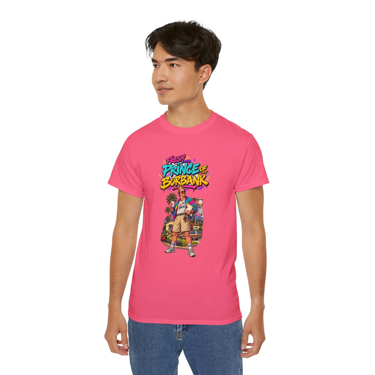 Fresh Prince of Burbank Graphic Tee — Retro 90s Cartoon Streetwear