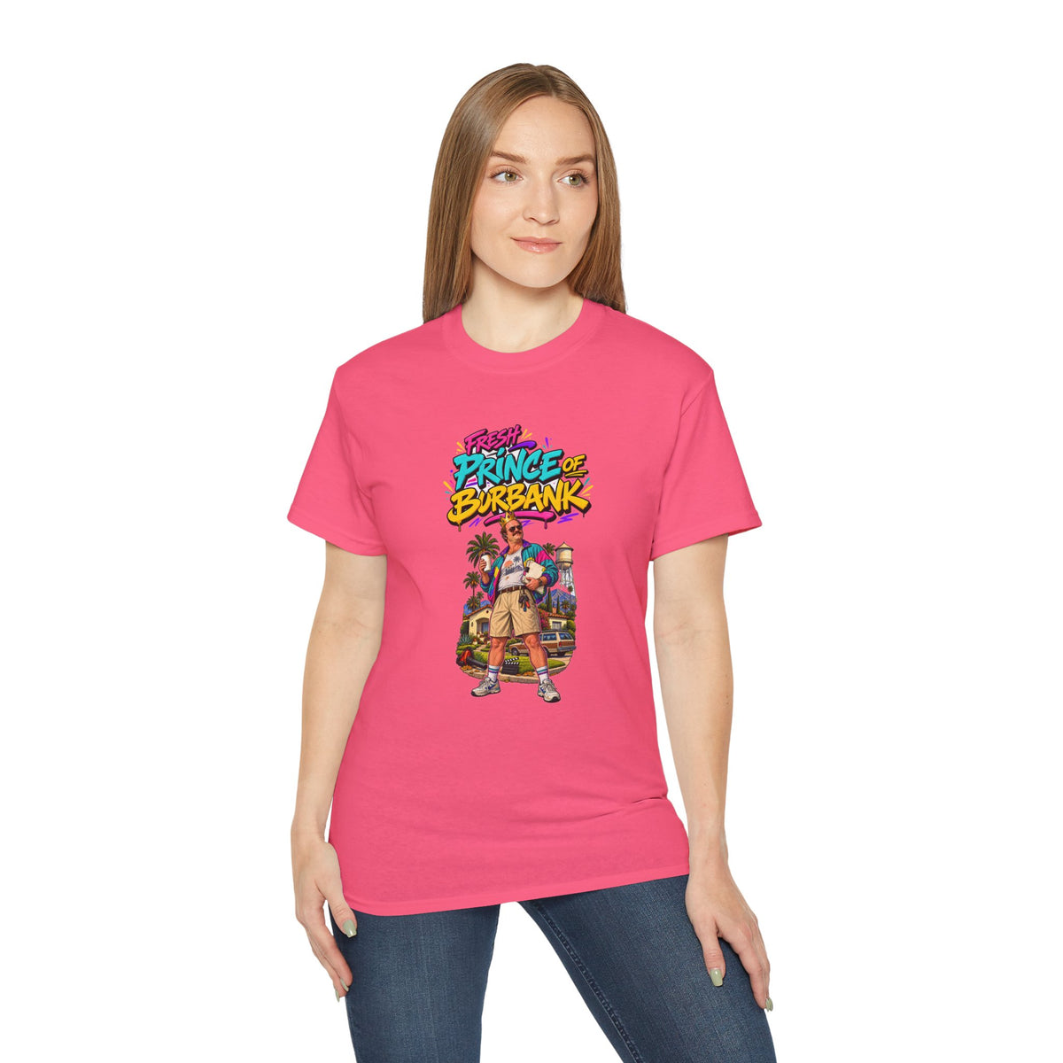 Fresh Prince of Burbank Graphic Tee — Retro 90s Cartoon Streetwear