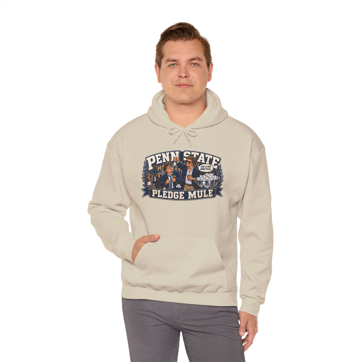 Penn State Pledge Mule Hoodie - Collegiate Vintage Crewneck for Alumni & Students