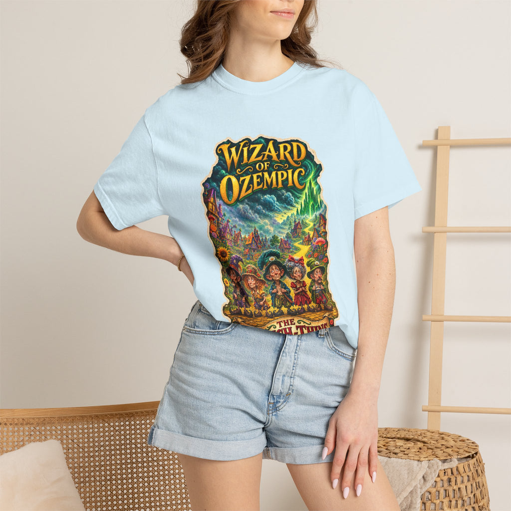 Wizard of Ozempic: The Munch-Thins Premium T-Shirt — Retro Fantasy Graphic