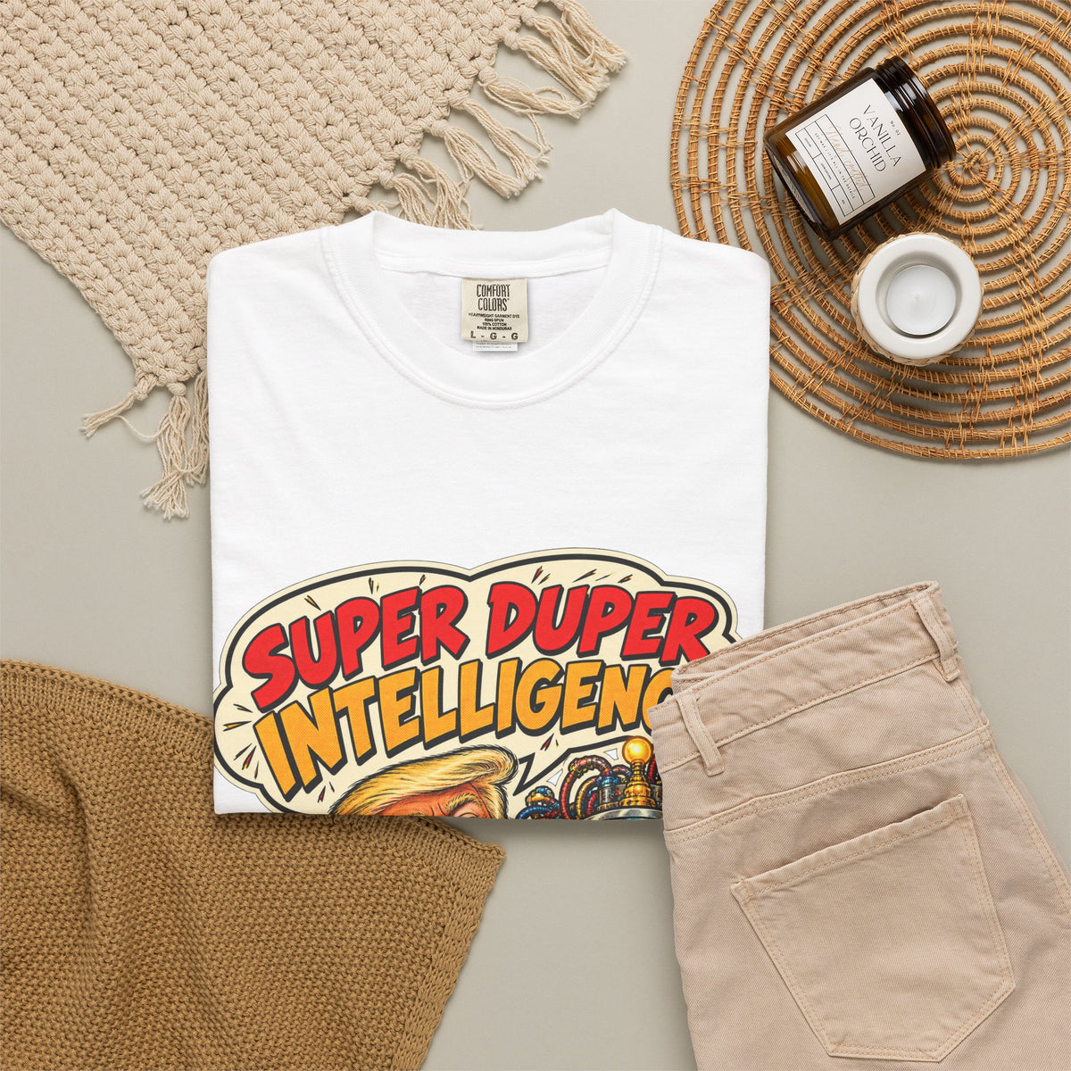Super Duper Intelligence T-Shirt — Trump Political Satire Tee