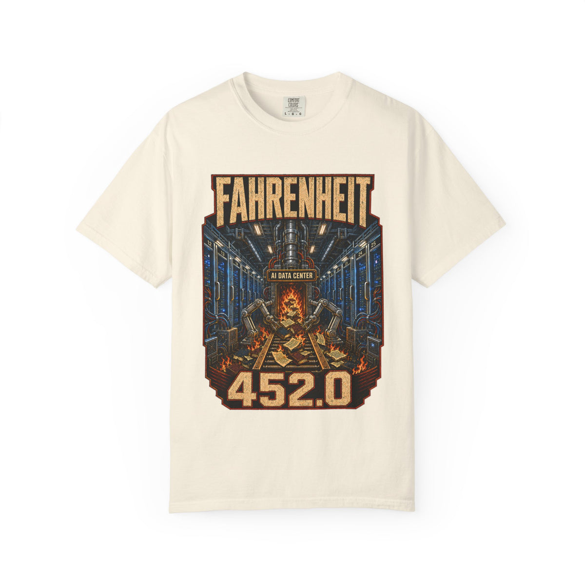 Fahrenheit 452.0 Premium T-Shirt — The Data Center Is Burning