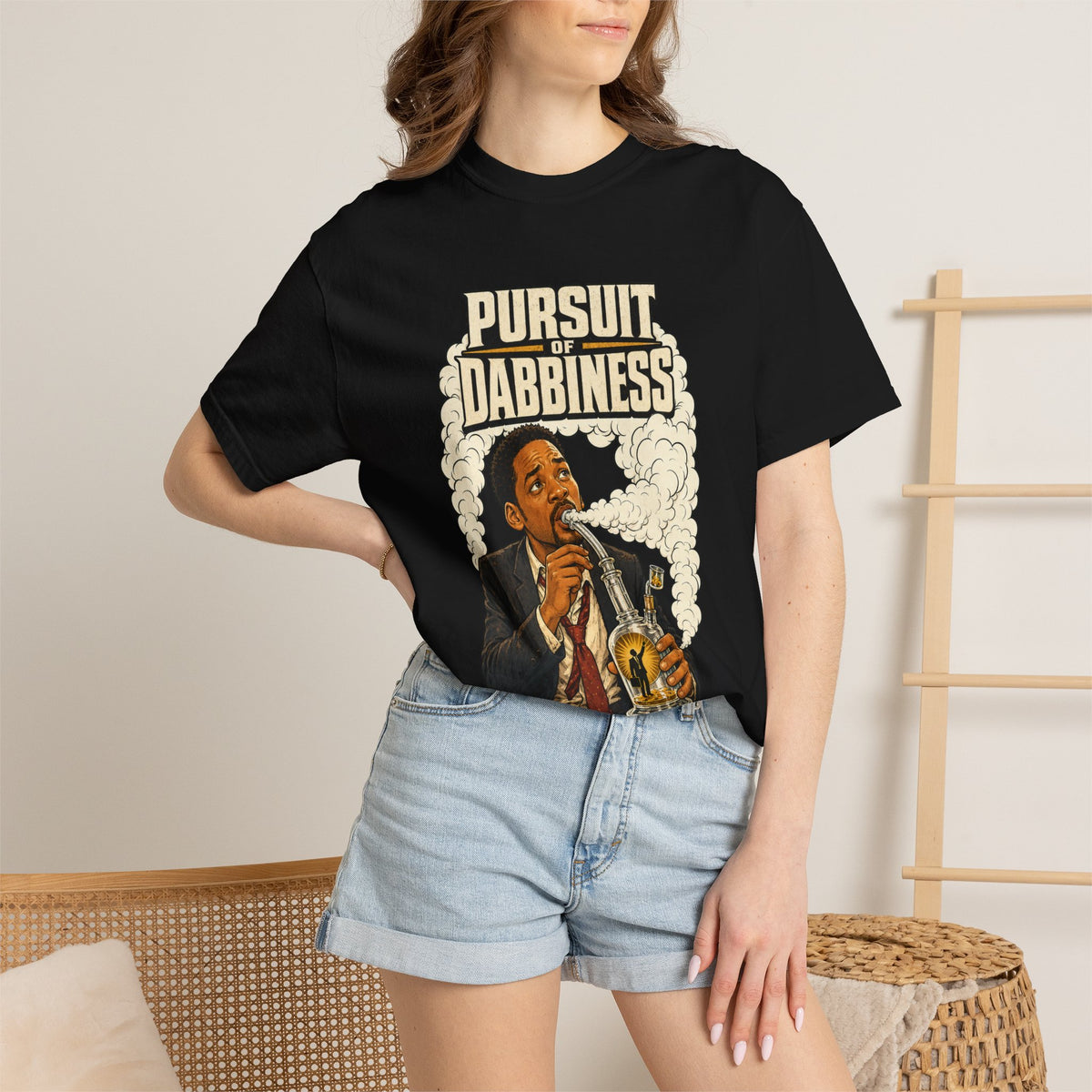 Pursuit of Dabbiness Premium T-Shirt — Cannabis Movie Parody