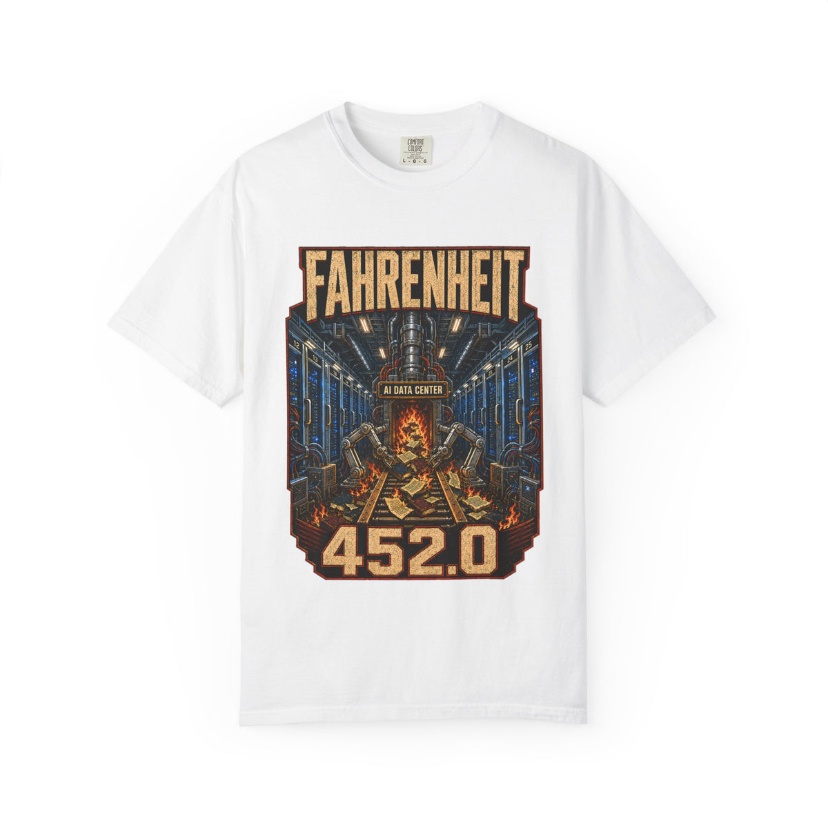 Fahrenheit 452.0 Premium T-Shirt — The Data Center Is Burning