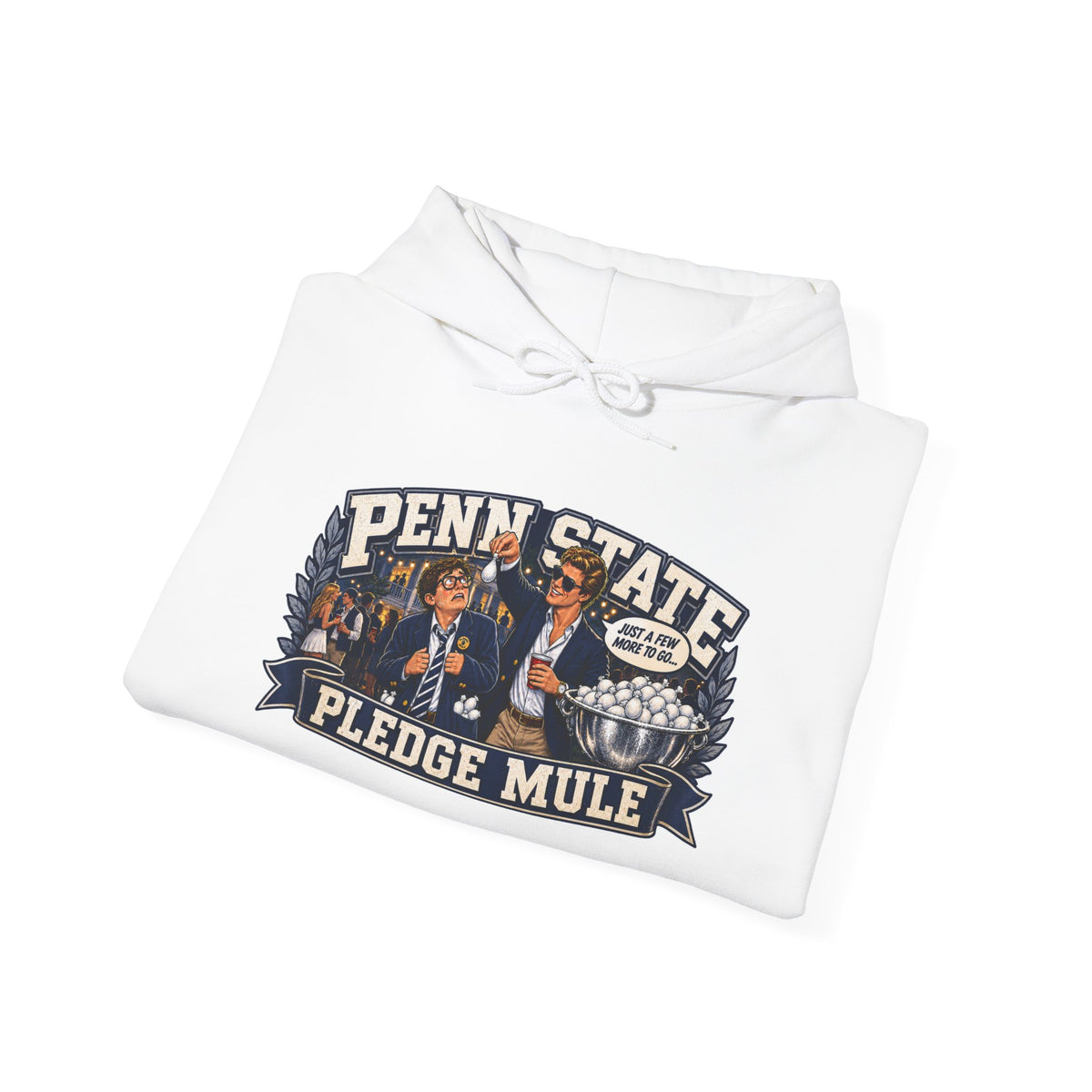 Penn State Pledge Mule Hoodie - Collegiate Vintage Crewneck for Alumni & Students