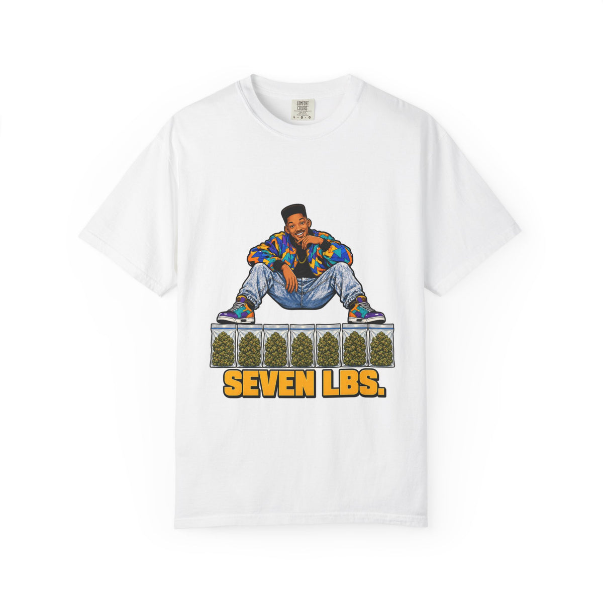 Seven Lbs. Premium T-Shirt — 90s Cannabis Parody
