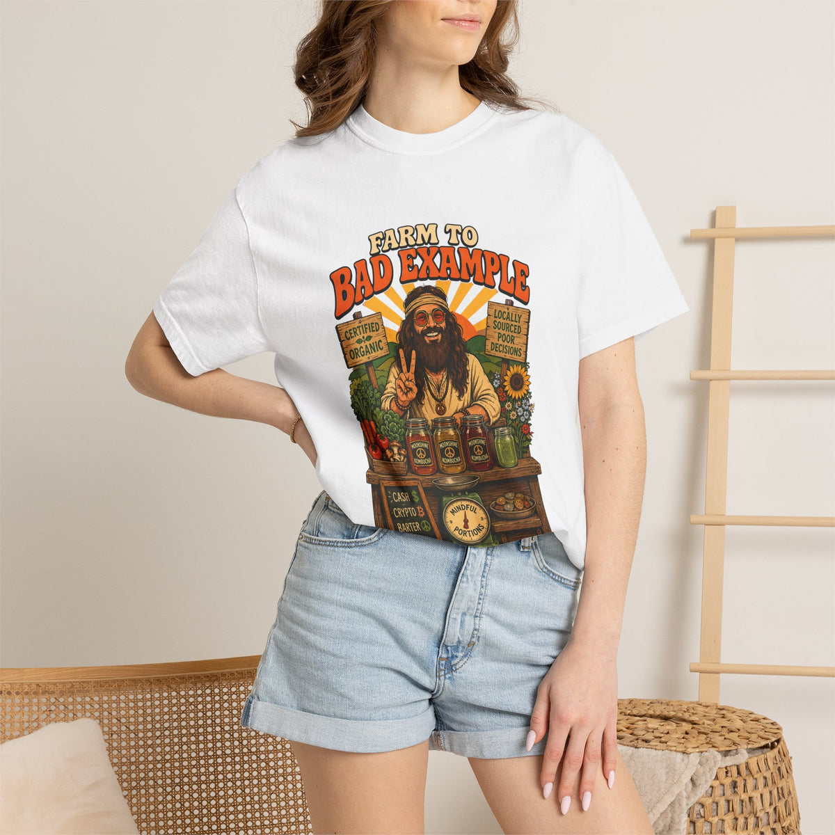 Farm to Bad Example Premium T-Shirt — Grass Fed & Naturally Fermented