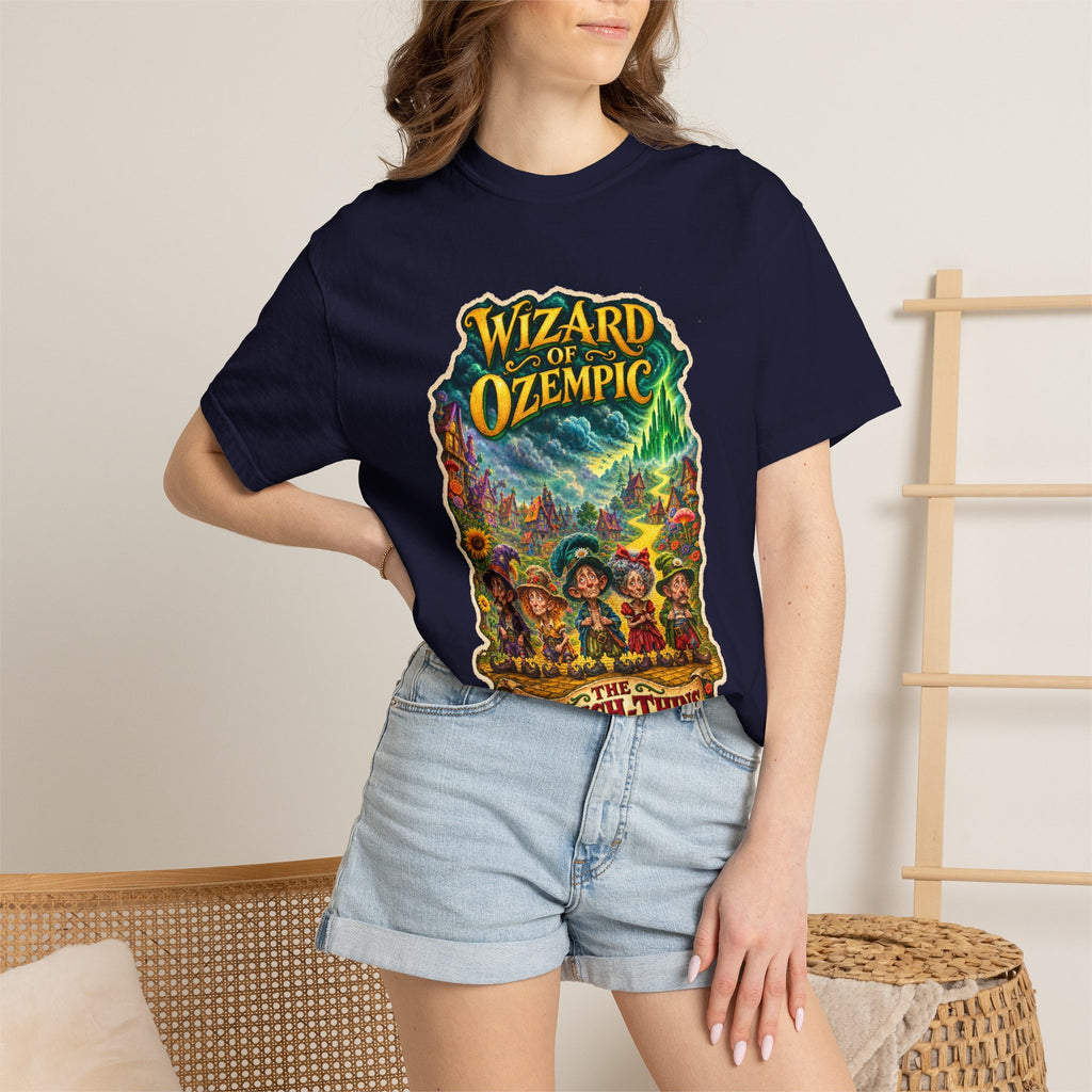 Wizard of Ozempic: The Munch-Thins Premium T-Shirt — Retro Fantasy Graphic