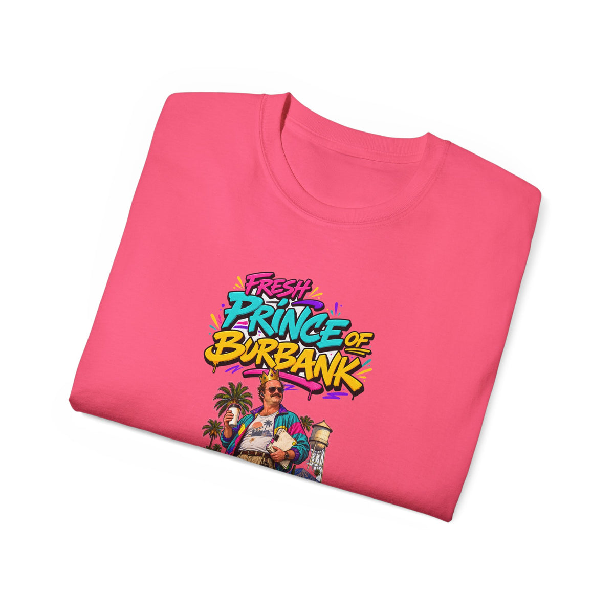 Fresh Prince of Burbank Graphic Tee — Retro 90s Cartoon Streetwear