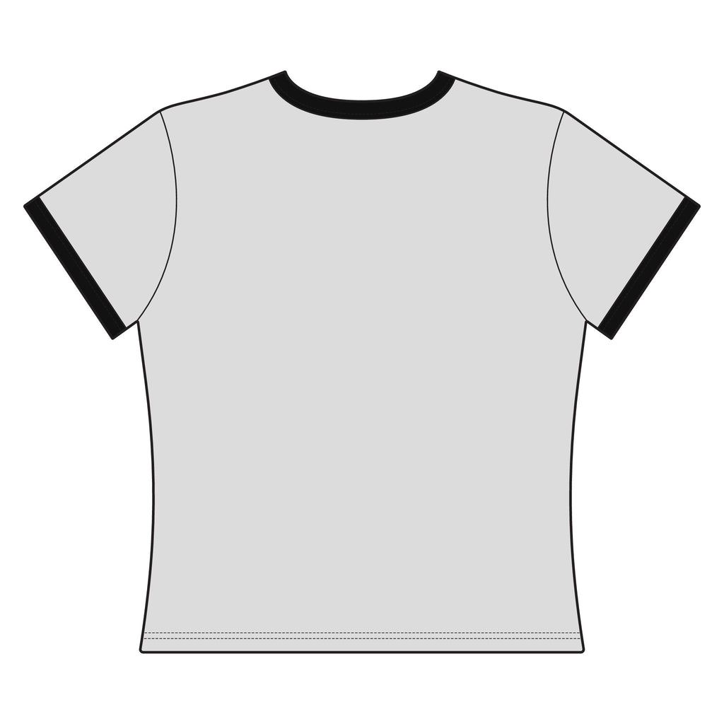BAD Example Women’s Premium Ringer T-Shirt — Retro Logo