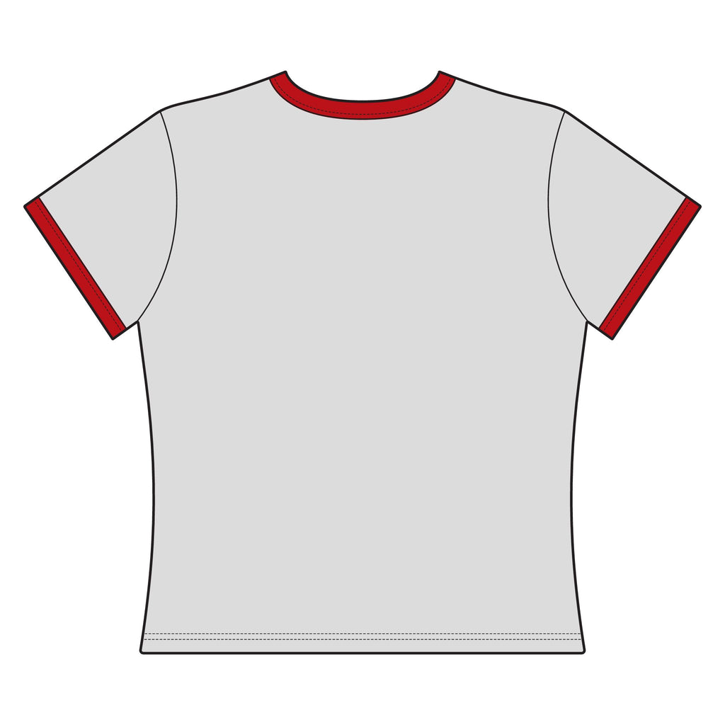 BAD Example Women’s Premium Ringer T-Shirt — Retro Logo