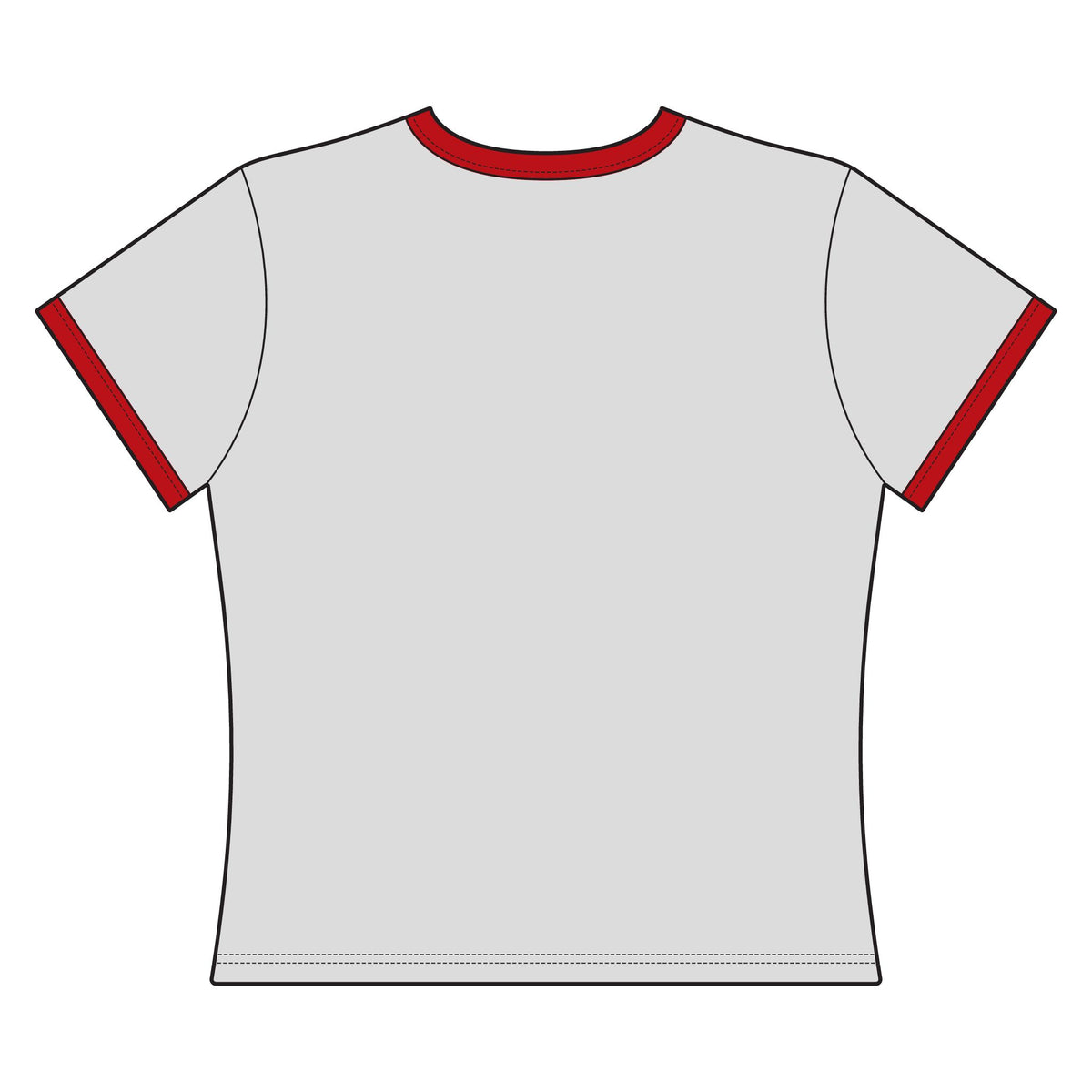 BAD Example Women’s Premium Ringer T-Shirt — Retro Logo