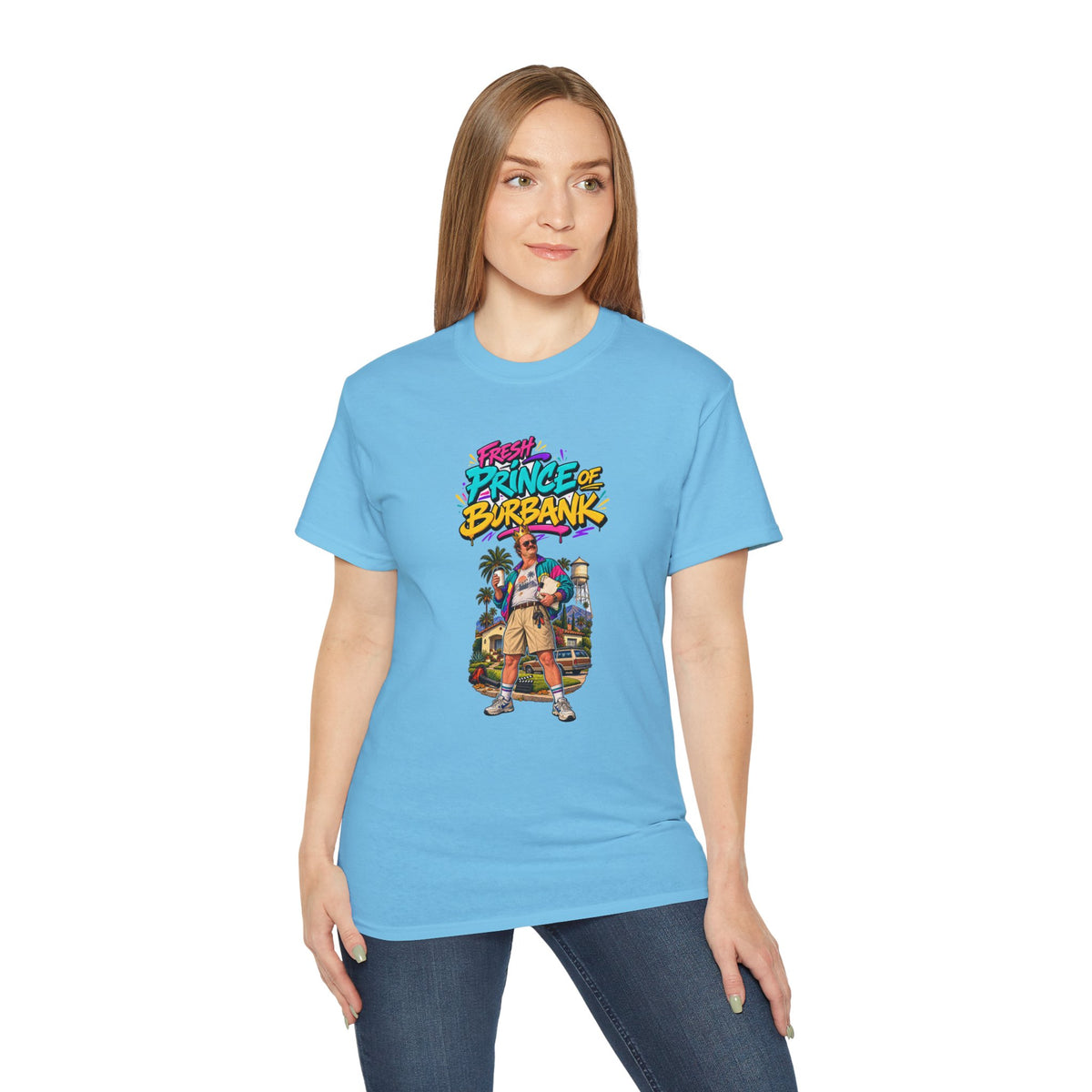Fresh Prince of Burbank Graphic Tee — Retro 90s Cartoon Streetwear