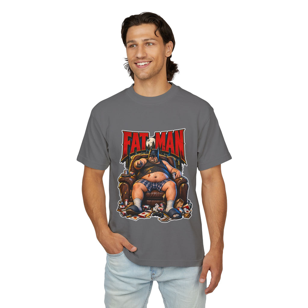 Fat Man Premium T-Shirt — Retro Comic Parody